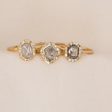 Sacred Shield Salt Diamond Ring