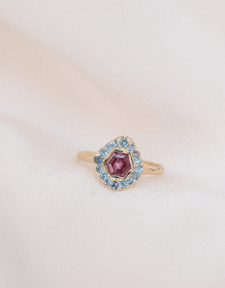 Spinel Solstice Halo Ring