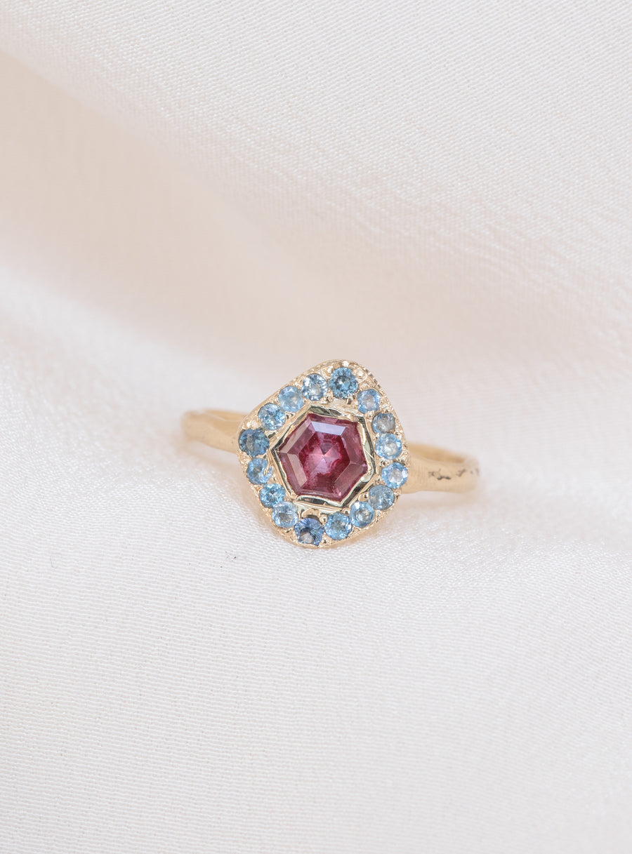 Spinel Solstice Halo Ring