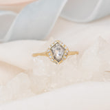 Sacred Shield Salt Diamond Ring