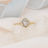 Sacred Shield Salt Diamond Ring