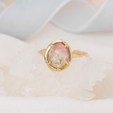 Magique Watermelon Tourmaline Solitaire II